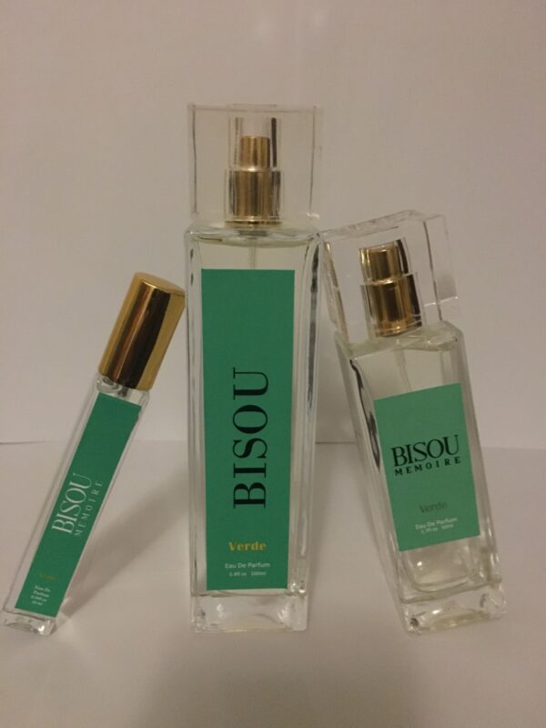 A set of three bottles with different scents.